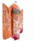 成人式振袖[かわいい]明るいオレンジ裾濃ピンクぼかし・黄ピンクの桜[身長168cmまで]No.902